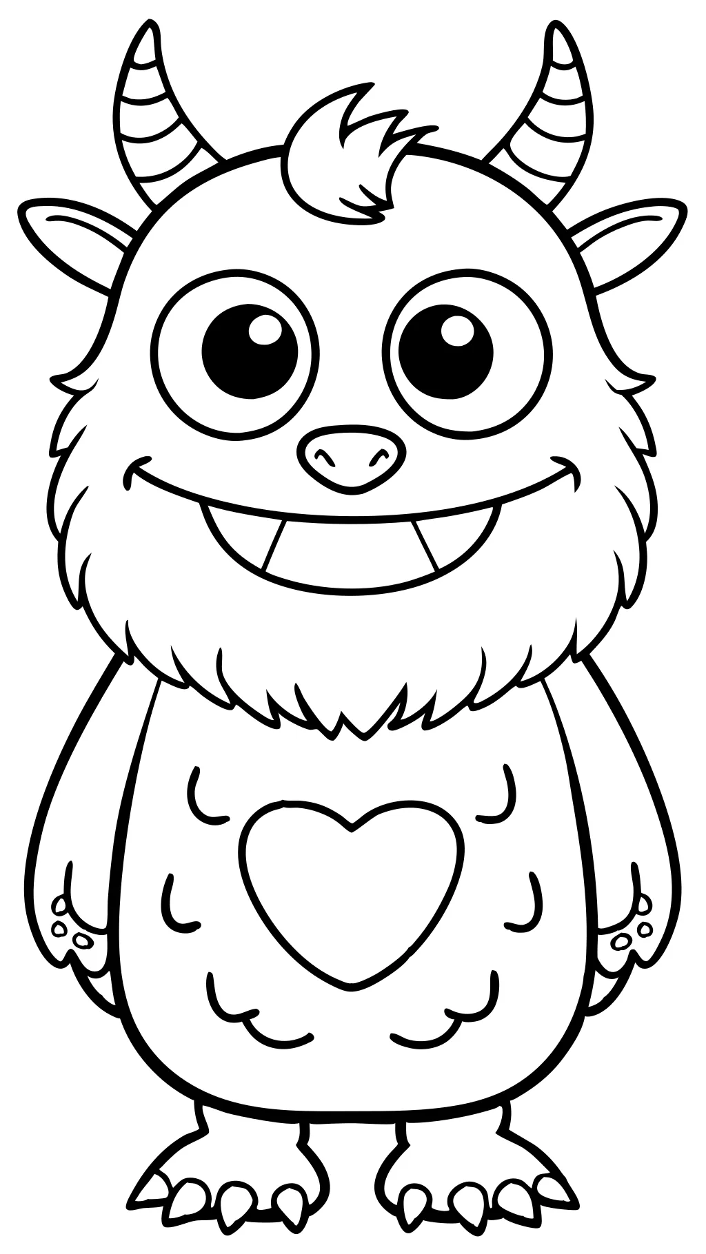 cute monster coloring pages